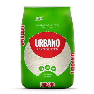 Imagem de Farinha De Arroz Integral Sem Glúten 1Kg Urbano, Sem glúten, 1kg