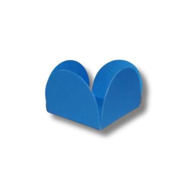 Imagem de 1.000 Forminhas 4 Pétalas Cor Azul Royal P/ Doces Gourmets Brigadeiros