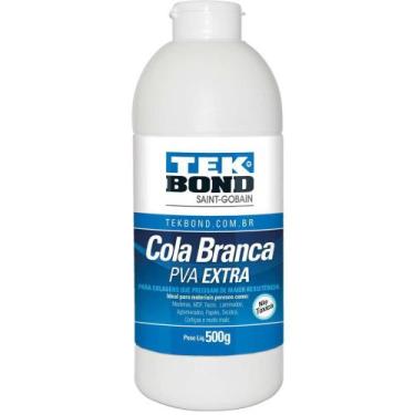 Imagem de Cola de ALTA Resistencia Branca PVA EXTRA 500G. - Tekbond