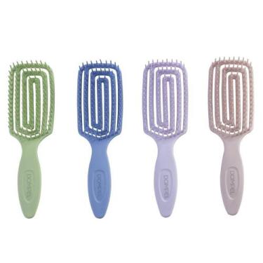 Imagem de Escova De Cabelo Flexível Inca Anti-Frizz Mega Hair Profissional Cores