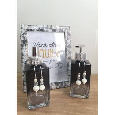 Imagem de Kit Lavabo Closet Sala Home Spray Porta Sabonete Líquido Gel Dispenser