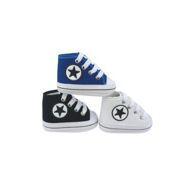 Imagem de Kit com 3 pares sapatinho de bebê direto da fabrica do 13 ao 18 - Drin