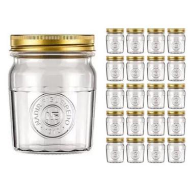 Imagem de Pote Vidro 500ml Americado Cereal Retro Vintage Bolacha 20Un - NADIR F