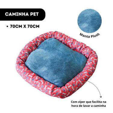 Imagem de Caminha de Cachorro Pequeno Médio Grande Porte Lavavel Estampada - LF 