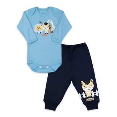 Imagem de Conjunto Body Manga Longa Baby Duck Comfort Fazenda Azul, RN