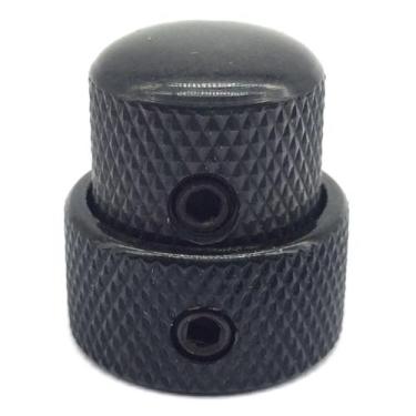 Imagem de Knob duplo Metal concentrico medio PRETO DOLPHIN