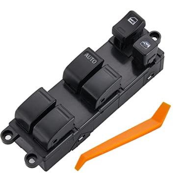 Imagem de ZAPOSTS Interruptor elétrico de janela serve para Nissan Sentra 2000-2006. Interruptor elétrico elétrico para porta esquerda do lado do motorista 25401-5M000,254015M000.