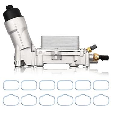 Imagem de Refrigerador de óleo de motor de alumínio atualizado 926-876 com adaptador de caixa de filtro 5184294AE 926-959 compatível com Dodge Journey Charger 3,6L Ram Chrysler Jeep Cherokee Challenger 2011-2016