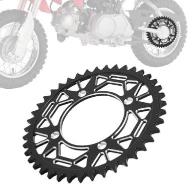 Imagem de IUVWISN Roda dentada traseira para motocicleta 420 41T 76 mm CNC para CRF XR SSR Apollo RFZ TaoTao 50 70 90 110 125 140 150 160 170 Chinese Pit Dirt Bike preta