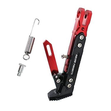 Imagem de GWH Suporte universal de motocicleta ajustável CNC modificado liga de alumínio ajustável tripé suporte suporte lateral pé suporte de pé scooter motor scooter moto motocross elétrica dit pit bike