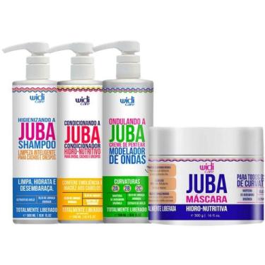 Imagem de Kit Juba Shampoo Condicionador Mascara E Ondulando A Juba Widi Care 50