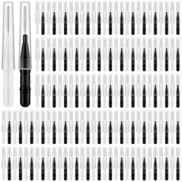 Imagem de ROADPLUM 120 peças de escova interdental, preto e branco