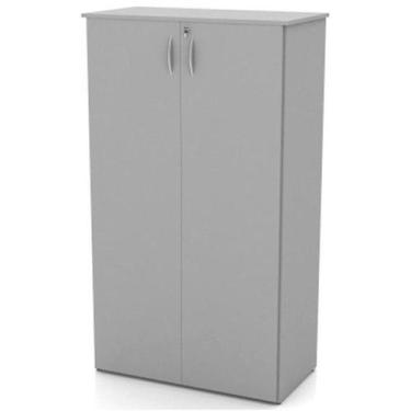 Imagem de Armário Alto com tranca Fechado com 2 Portas NOBRE CINZA