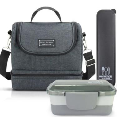 Imagem de Bolsa Térmica Lancheira Necessaire Concept Kit Pote Marmita Lanches 2 