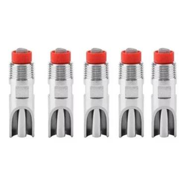 Imagem de Kit 5 Bebedouro Chupeta Inox Suíno Porco Adulto 7cm - PET SOLUTION