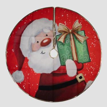 Imagem de Saia Para Árvore de Natal Temática Papai Noel Presente 120cm - GICI CH