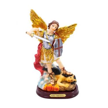 Imagem de São Miguel 22cm Enfeite Religioso - Taimes