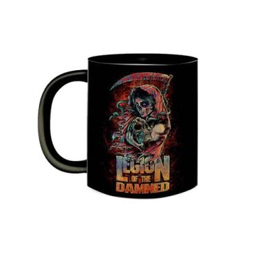 Imagem de Caneca de Porcelana Preta Banda Legion of The Damned Metal - VilelaGG