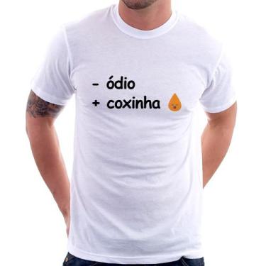 Imagem de Camiseta Menos ódio, Mais coxinha - Foca na Moda, Branco, P