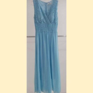 Imagem de vestidos longos casamentos Azul Tam M - Lisa