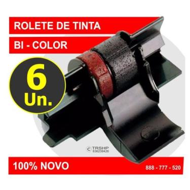 Imagem de Rolete De Tinta / Da Calculadora Sharp El 1801v Cx 6 Cartuchos Novos, 