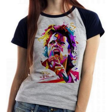 Imagem de Baby look blusa feminina ou Camiseta unissex Michael Jackson colorido 