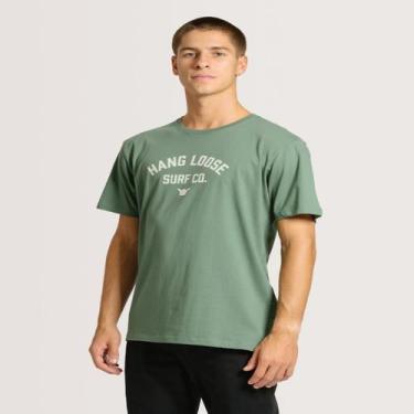 Imagem de Camiseta Hang Loose Silk College Masculina Verão 2024/2025, Verde, M