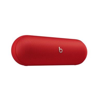 Imagem de Beats Pill – Caixa de som Bluetooth sem fio e carregador portátil via USB-C – Até 24 horas de bateria,resistência à água IP67, compatível com Apple e Android, microfone integrado – Vermelho vibrante