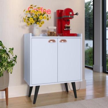 Imagem de Buffet 2 Portas Linea Prateleira Organizadora Decoração Cozinha Sala E