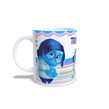 Imagem de Caneca Divertida Mente 2 Personagens - Tristeza - Jlssublimação, Branc