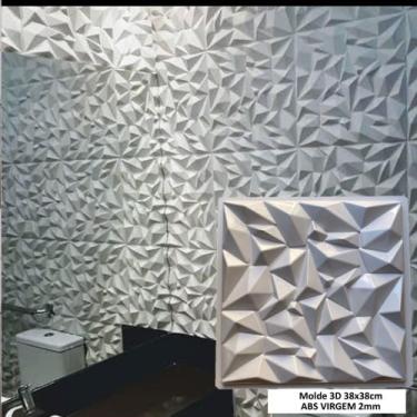 Imagem de Forma 3d Gesso Prisma 38x38 Abs 2mm Molde 3d Gesso/cimento/concreto 64