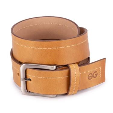 Imagem de Cinto Casual Masculino Fivela Metal Couro Legítimo Fóssil - Ello Griff