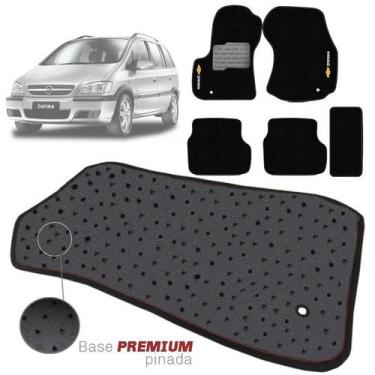 Imagem de Jogo de Tapete Carpete Tevic Pinado Chevrolet Zafira 2001 Até 2012 Imp