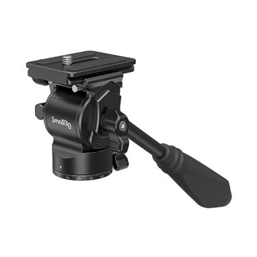 Imagem de SmallRig CH10 Cabeça fluida de tripé, cabeça inclinável panorâmica com placa de liberação rápida para Arca Swiss para câmeras de vídeo compactas e câmeras DSLR -3259B