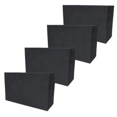 Imagem de Kit 4 Blocos de Yoga para pilates exercícios 23cm x 15cm x 9cm - Mundo