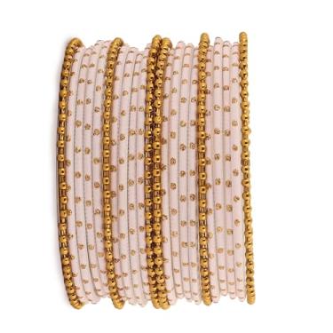 Imagem de RIANGI Conjunto de joias de designer Bollywood Bridal Jewelry de 22 peças preto/dourado para mulheres, pulseiras indianas para mulheres, conjuntos de joias de mão femininas, Circ 7.4 in-Indian Size