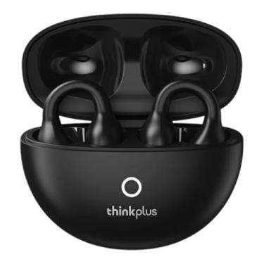 Imagem de LEN0V0 LP25 Fones de ouvido com clipe para orelha aberta, fones de ouvido sem fio Bluetooth 5.4 (Preto)