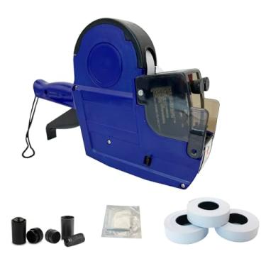 Imagem de NaviLintek Price Gun, etiquetadora de 2 linhas de 20 dígitos com kit de 1900 etiquetas, 2 rolos de tinta, código de data, etiquetagem de preços, máquina para venda a varejo, garagem, quintal,