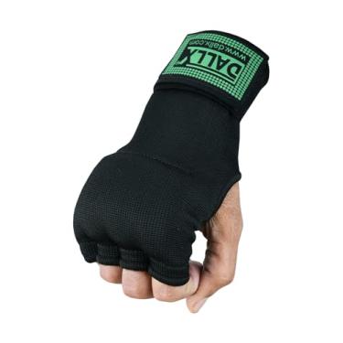 Imagem de DALLX Luvas internas acolchoadas com alças de pulso de 75 cm de comprimento para luvas de boxe - envoltórios elásticos de gel, proteção da articulação do punho para treinamento de MMA, Muay Thai,