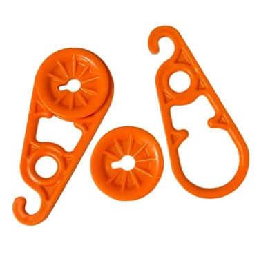 Imagem de ACCUSHARP Clipes de lona super encaixáveis, clipes de pressão móveis para acampamento ao ar livre, toldo, faixa, capa, lonas e folhas de plástico, grampos de lona, substituição de ilhós, pacote com 6,