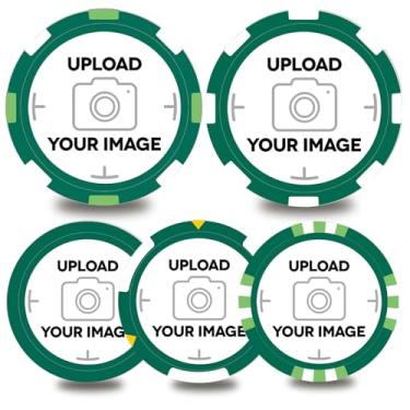 Imagem de pensoda 100-1000 fichas de plástico personalizadas, 5 disponíveis em 9 cores, impressão colorida dupla face, produção urgente disponível! Adicione seu próprio design, imagem personalizada ou texto no