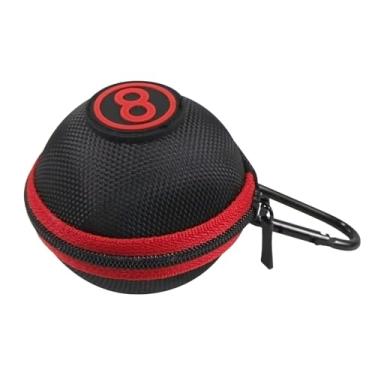 Imagem de Deevoka Clipe no caso bola de sinuca saco de armazenamento prático equipamento piscina transportadora bilhar portátil capa protetora protetor, Vermelho