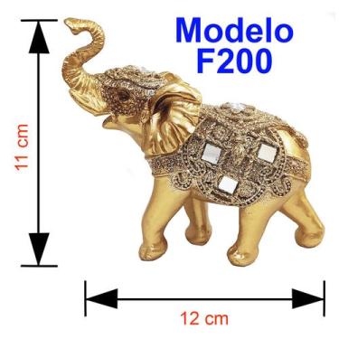 Imagem de Elefante Decorativo Em Resina Indiano Sabedoria Sorte - Luthi Comércio