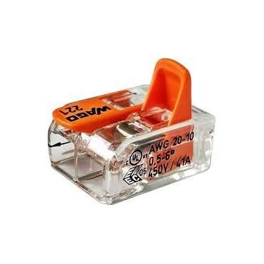 Imagem de Conector Wago Emenda 2 Fios Mod. 221-612