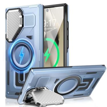 Imagem de WASTROYAL Capa com suporte de câmera para Galaxy S19 Ultra, [compatível com MagSafe] [capa de lente] versão 2024 capa protetora macia de grau militar para Samsung Galaxy S19 Ultra 6,9 polegadas homens