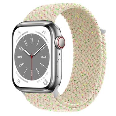 Imagem de Pulseira trançada para Apple Watch 45 mm, 49 mm, 44 mm, 40 mm, 41 mm, 46 mm, 42 mm, série 9, 7, 3, 5, 4, se, 6, 8, 10, ultra (Star Unity, tamanho P)