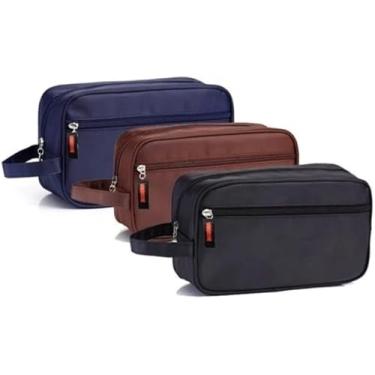 Imagem de Necessaire Masculina Executiva Viagem Trabalho Estojo Organizador Imperme?vel Nylon