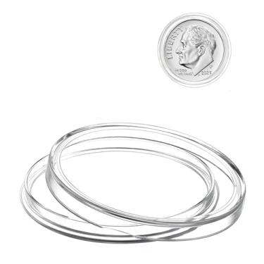 Imagem de MUDOR Porta-moedas para moedas, pacote com 100 estojos de armazenamento de moedas para colecionadores, cápsulas protetoras de coleção de moedas de plástico