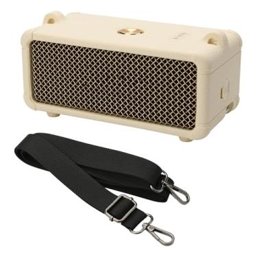 Imagem de TXEsign Capa de silicone para alto-falante Marshall Emberton III, capa de silicone macio de substituição, capa protetora de pele, capa de viagem de silicone portátil com alça de ombro (apenas capa)