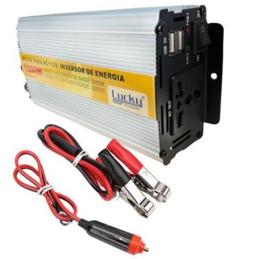 Imagem de Inversor De Energia Tensão Onda Modificada 12v Para 110V 1000w  Carro 